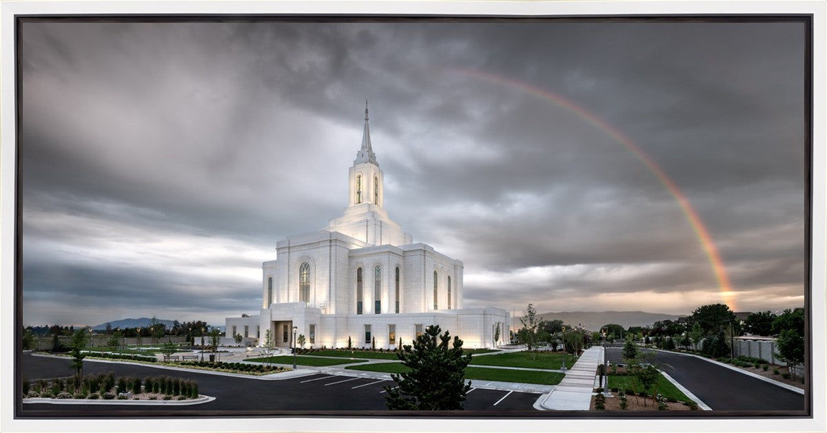 Orem Rainbow Sunrise Large Wall Art