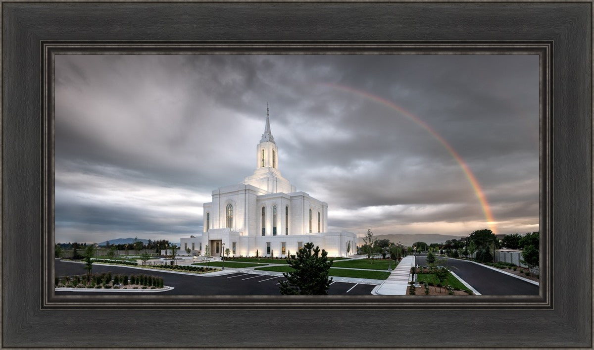 Orem Rainbow Sunrise Large Wall Art