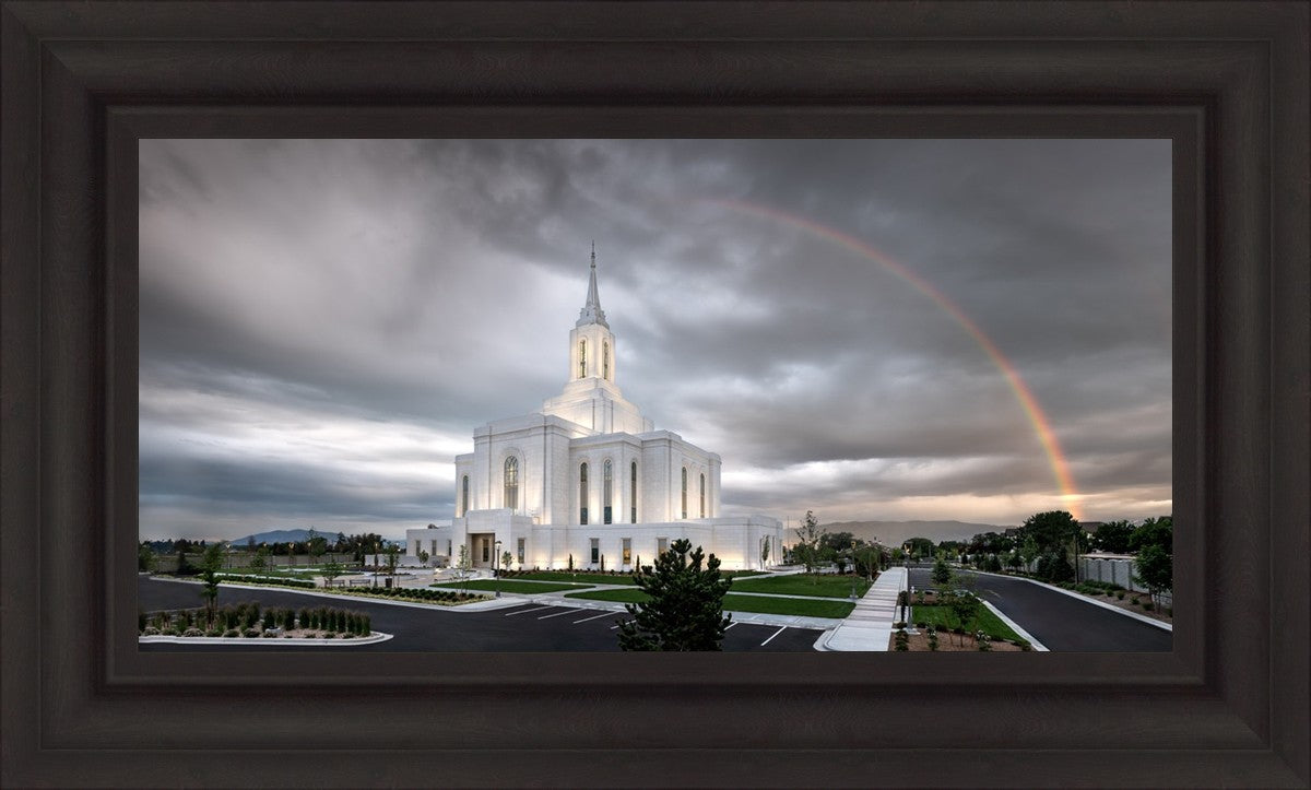 Orem Rainbow Sunrise Large Wall Art
