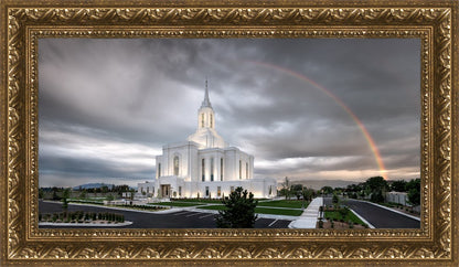 Orem Rainbow Sunrise Large Wall Art