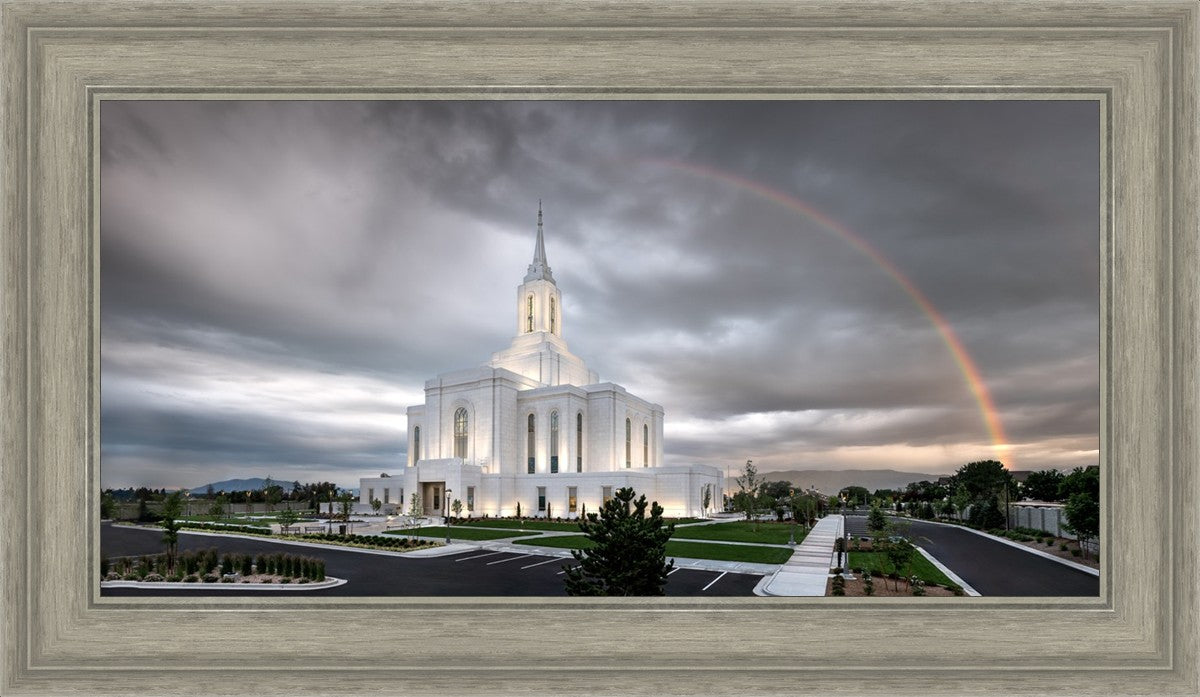 Orem Rainbow Sunrise Large Wall Art