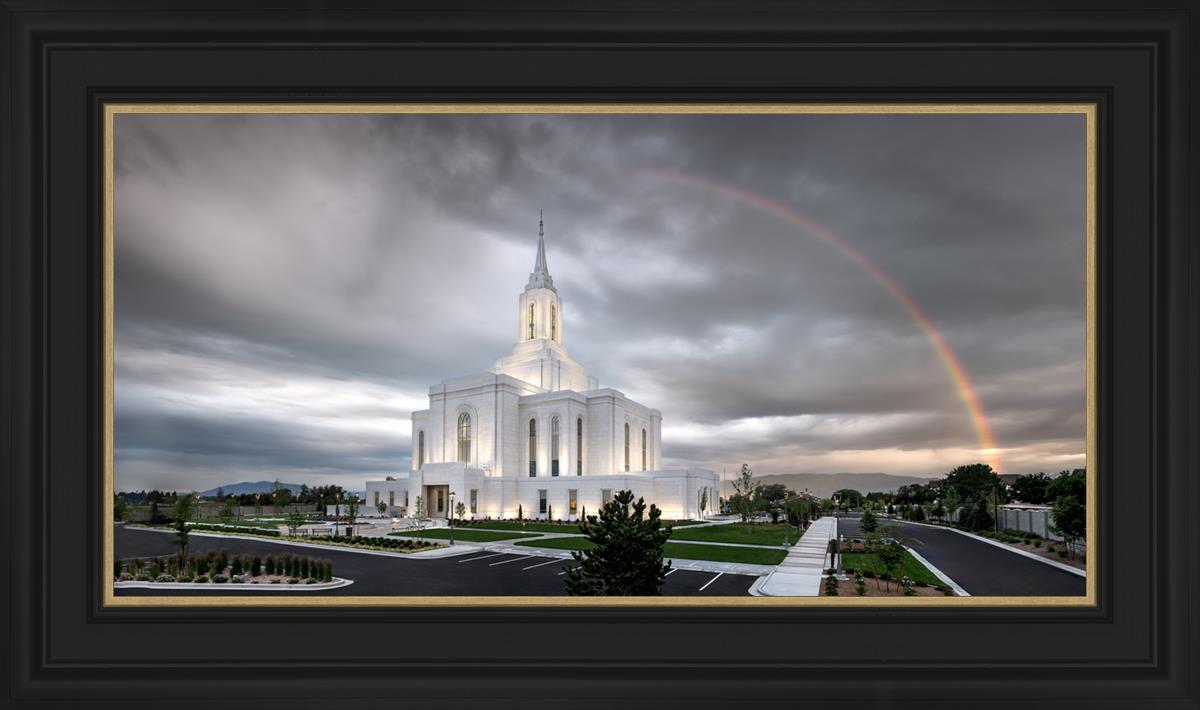 Orem Rainbow Sunrise Large Wall Art
