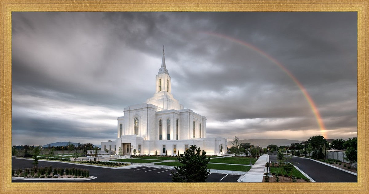 Orem Rainbow Sunrise Large Wall Art