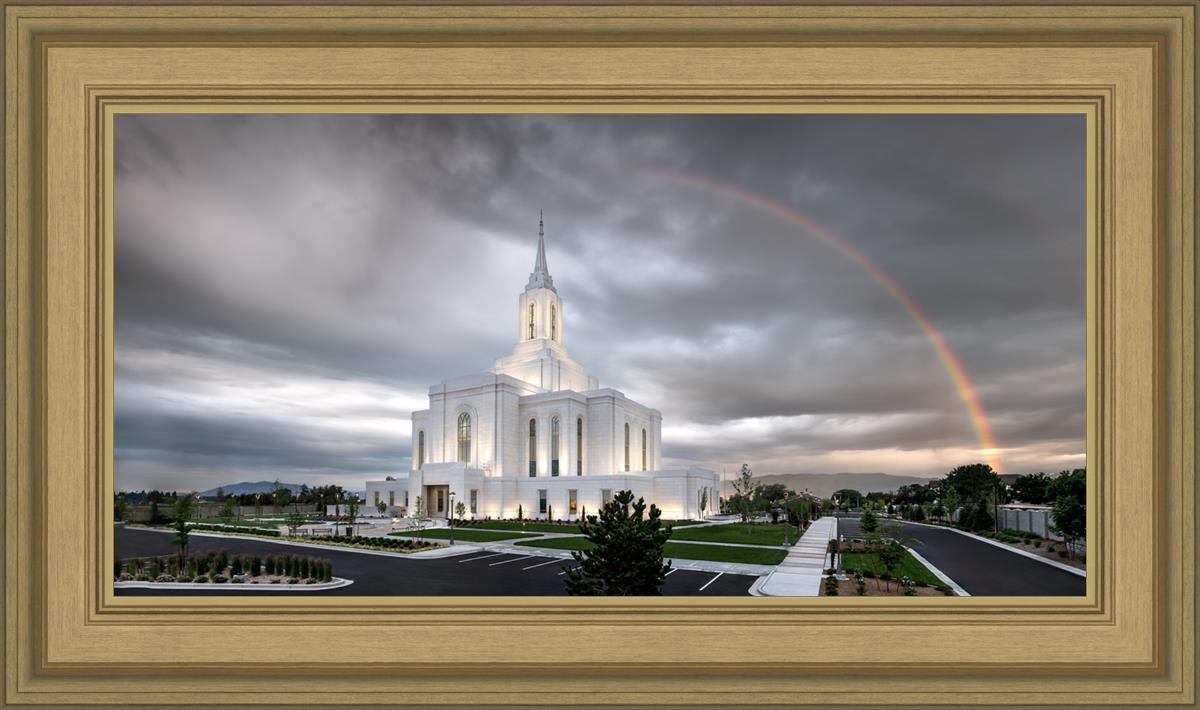 Orem Rainbow Sunrise Large Wall Art