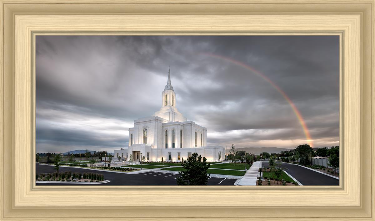 Orem Rainbow Sunrise Large Wall Art