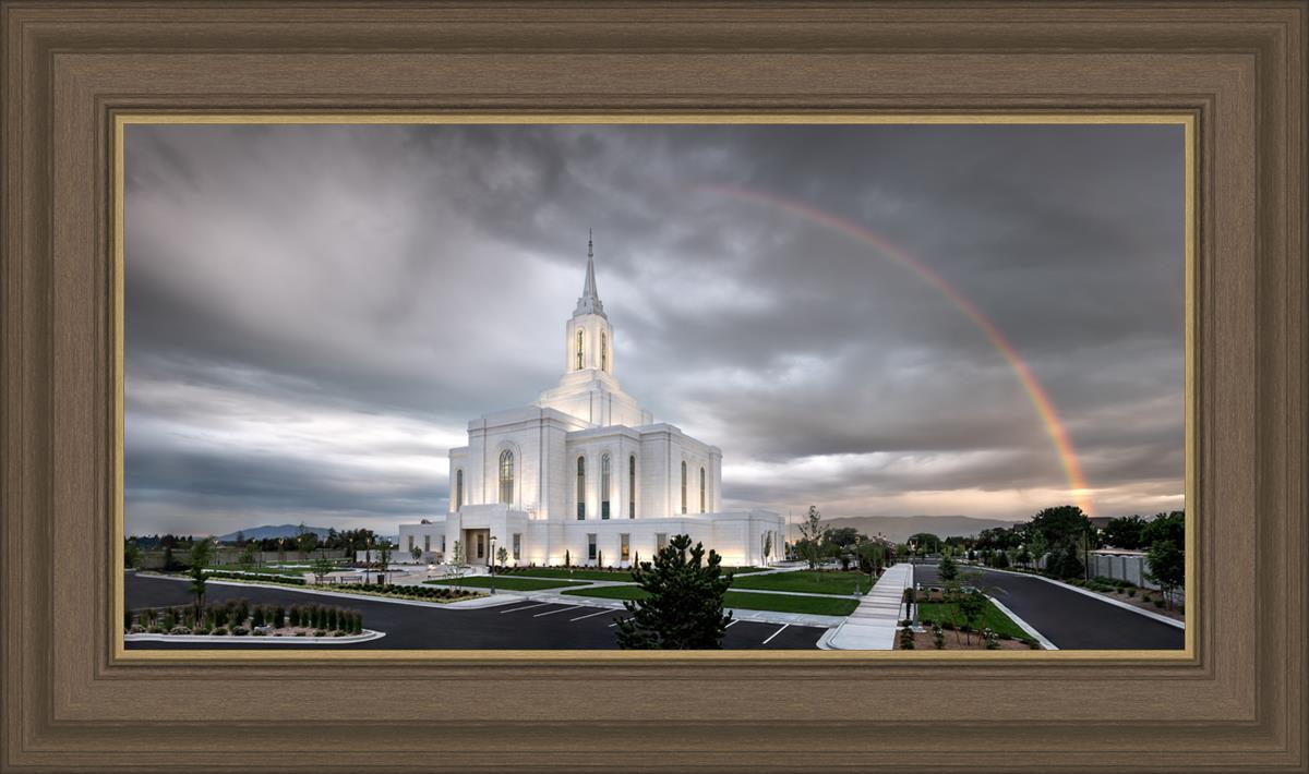 Orem Rainbow Sunrise Large Wall Art