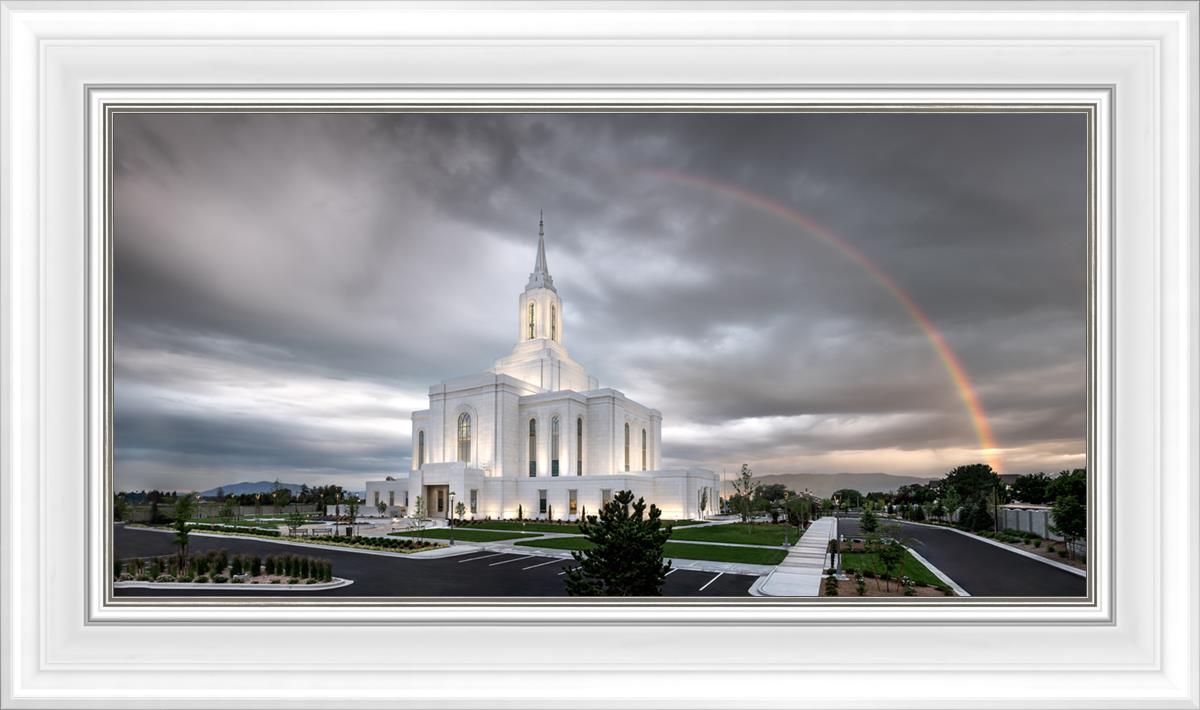 Orem Rainbow Sunrise Large Wall Art