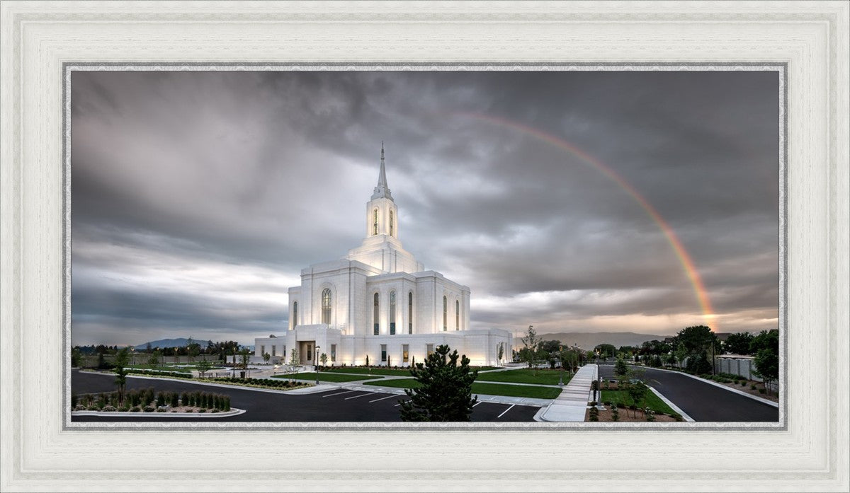 Orem Rainbow Sunrise Large Wall Art