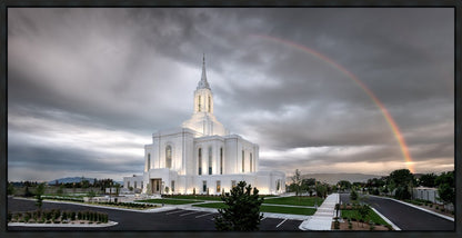 Orem Rainbow Sunrise Large Wall Art