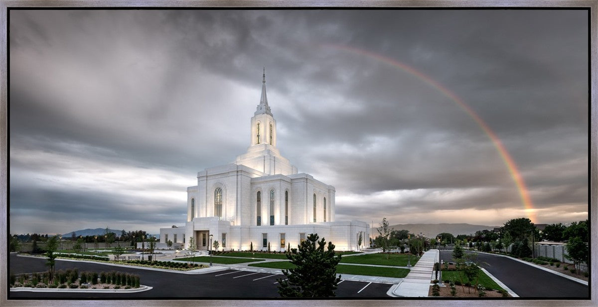 Orem Rainbow Sunrise Large Wall Art