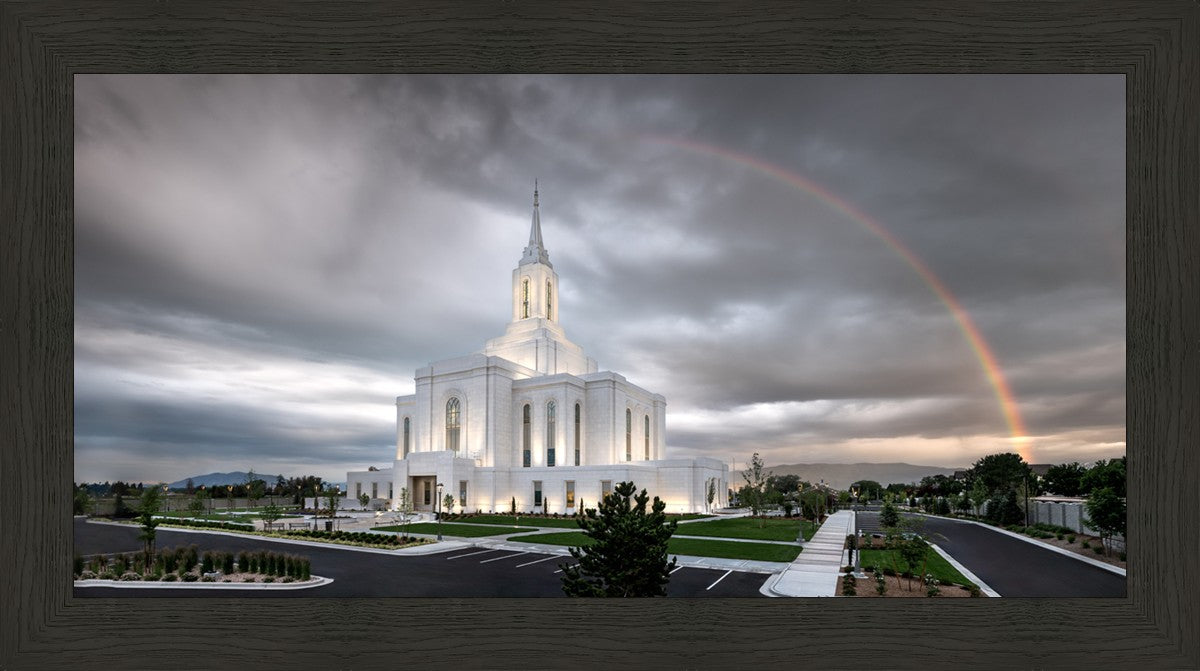 Orem Rainbow Sunrise Large Wall Art