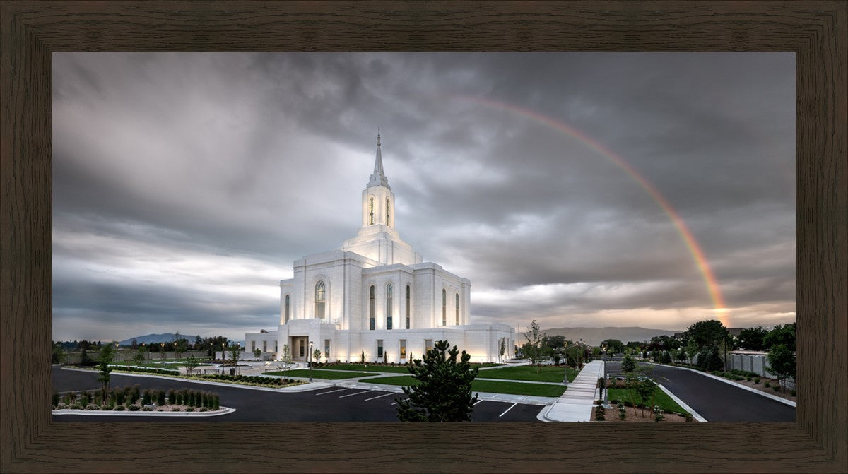 Orem Rainbow Sunrise Large Wall Art