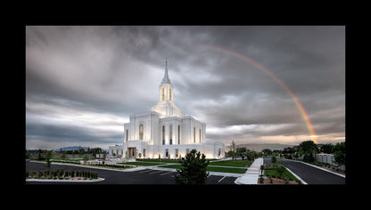 Orem Rainbow Sunrise Large Wall Art