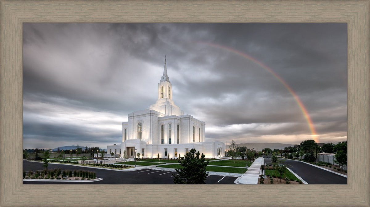 Orem Rainbow Sunrise Large Wall Art