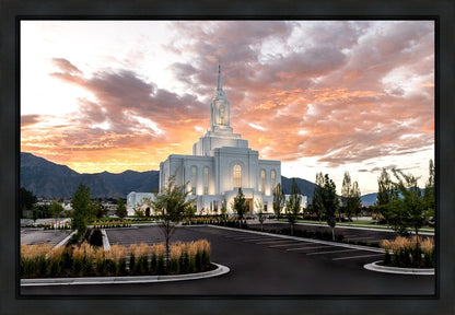 Orem Utah Fiery Sky Sunrise