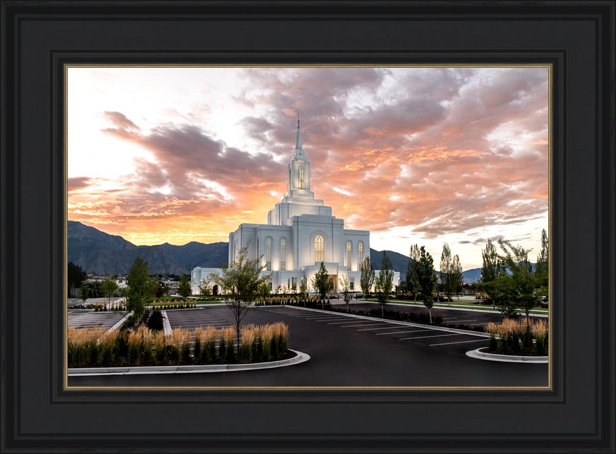 Orem Utah Fiery Sky Sunrise