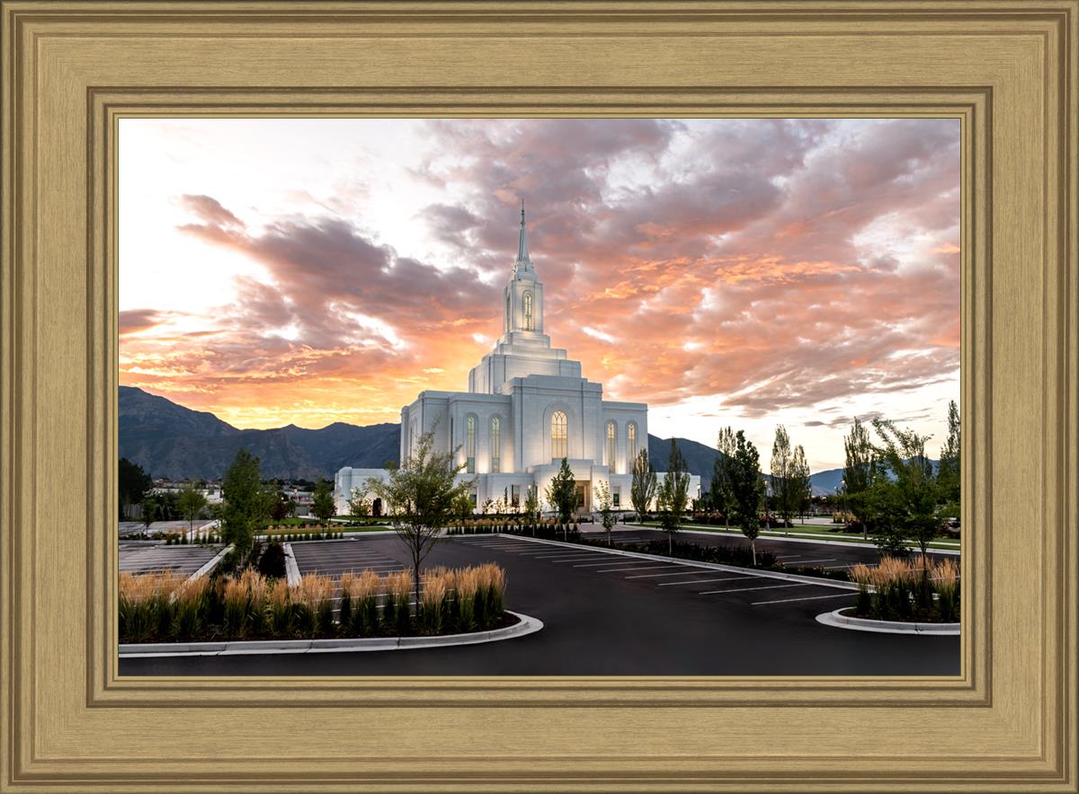 Orem Utah Fiery Sky Sunrise