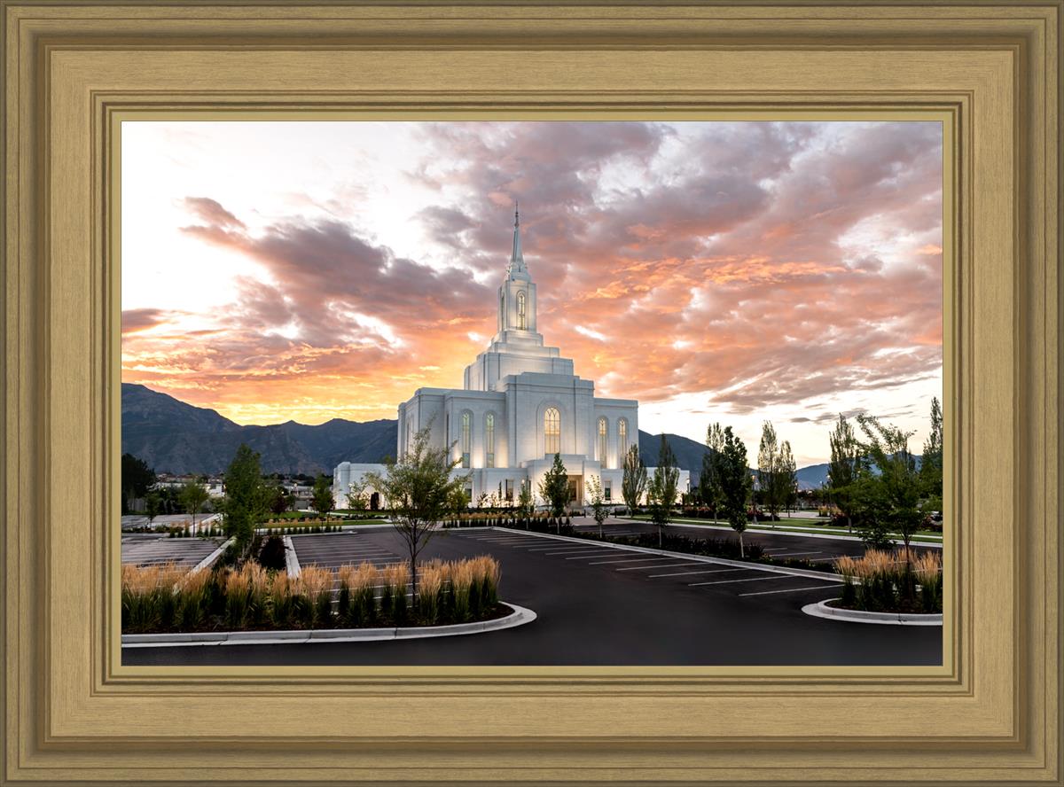 Orem Utah Fiery Sky Sunrise