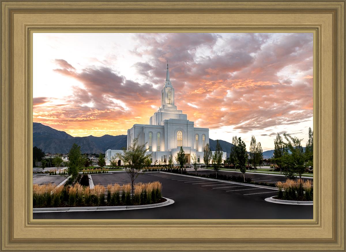 Orem Utah Fiery Sky Sunrise