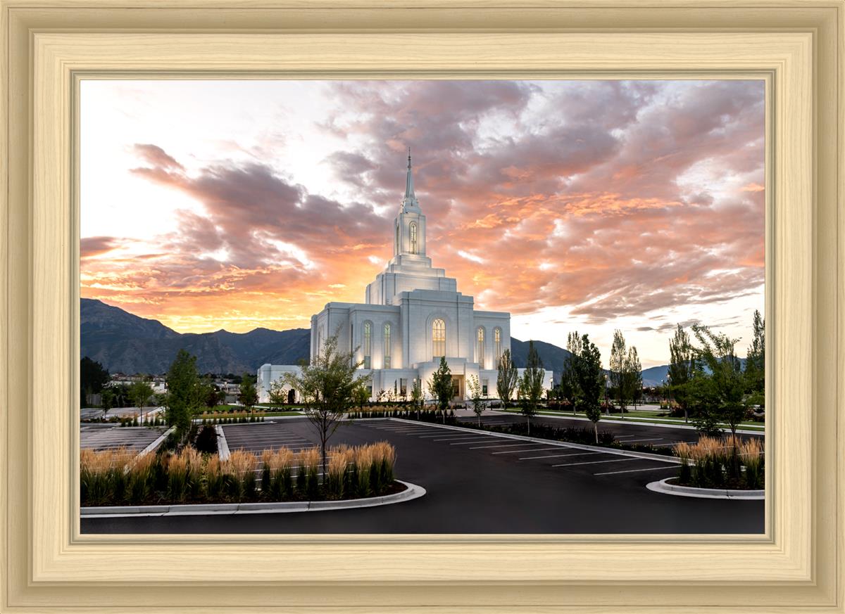 Orem Utah Fiery Sky Sunrise