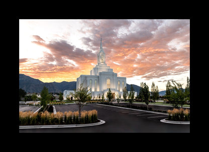 Orem Utah Fiery Sky Sunrise