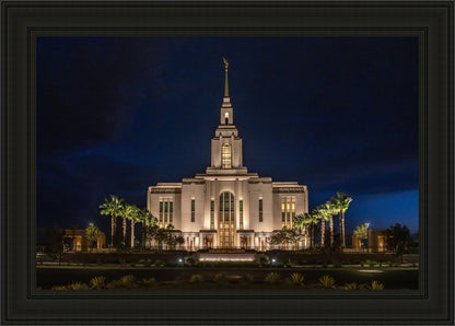 Red Cliffs Utah As Night Falls