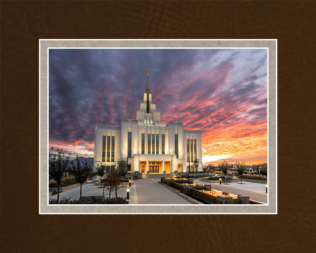 Saratoga Springs Utah Colorful Sunrise