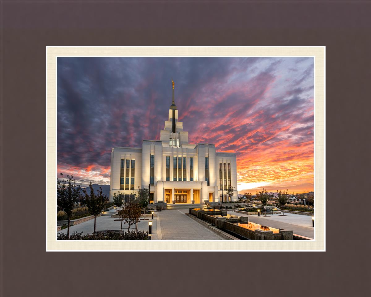 Saratoga Springs Utah Colorful Sunrise