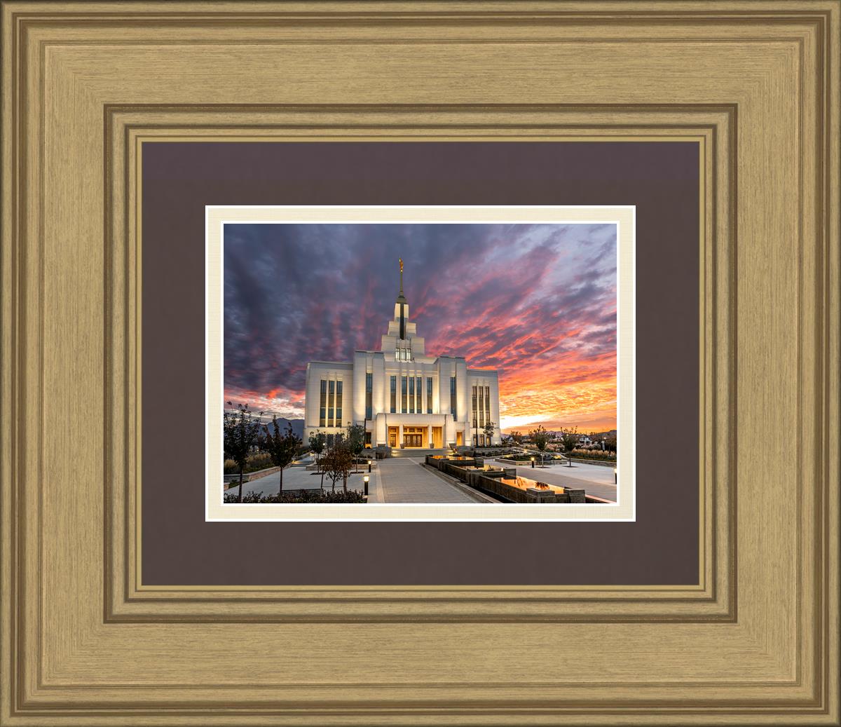 Saratoga Springs Utah Colorful Sunrise