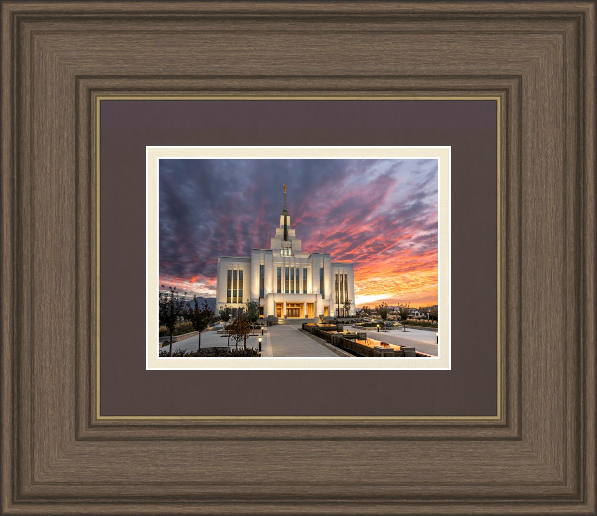 Saratoga Springs Utah Colorful Sunrise