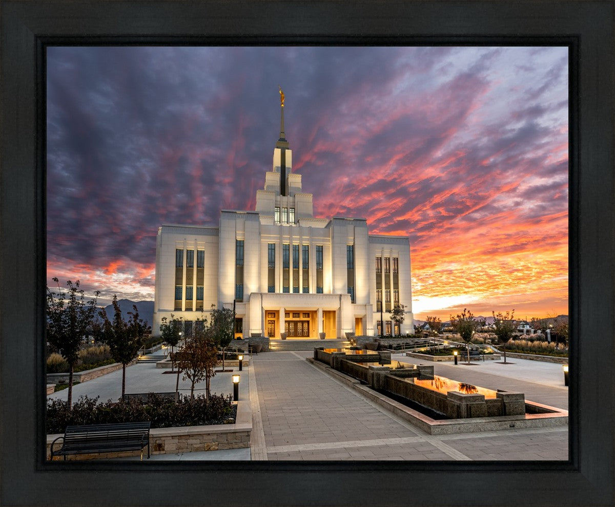 Saratoga Springs Utah Colorful Sunrise