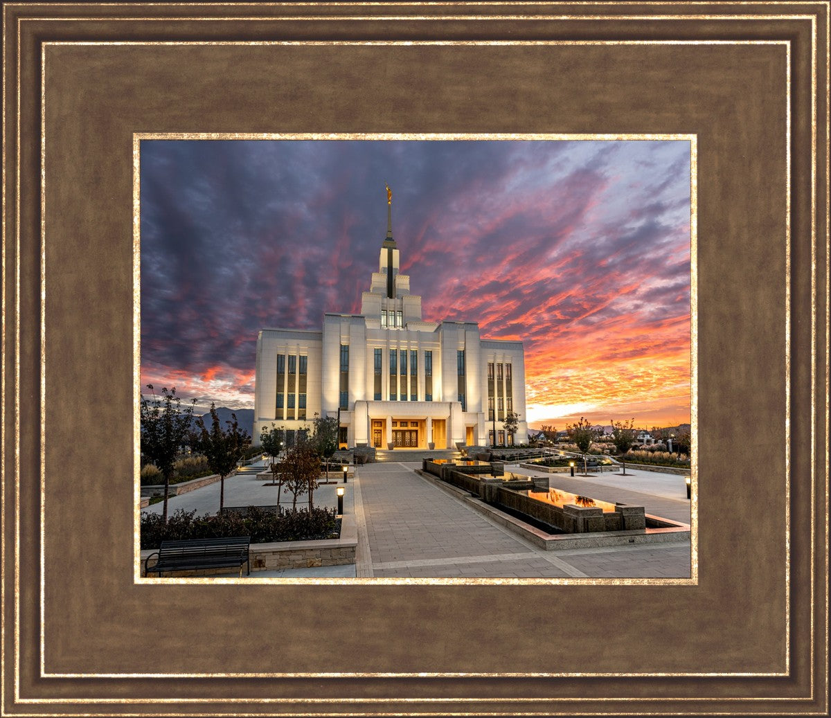 Saratoga Springs Utah Colorful Sunrise