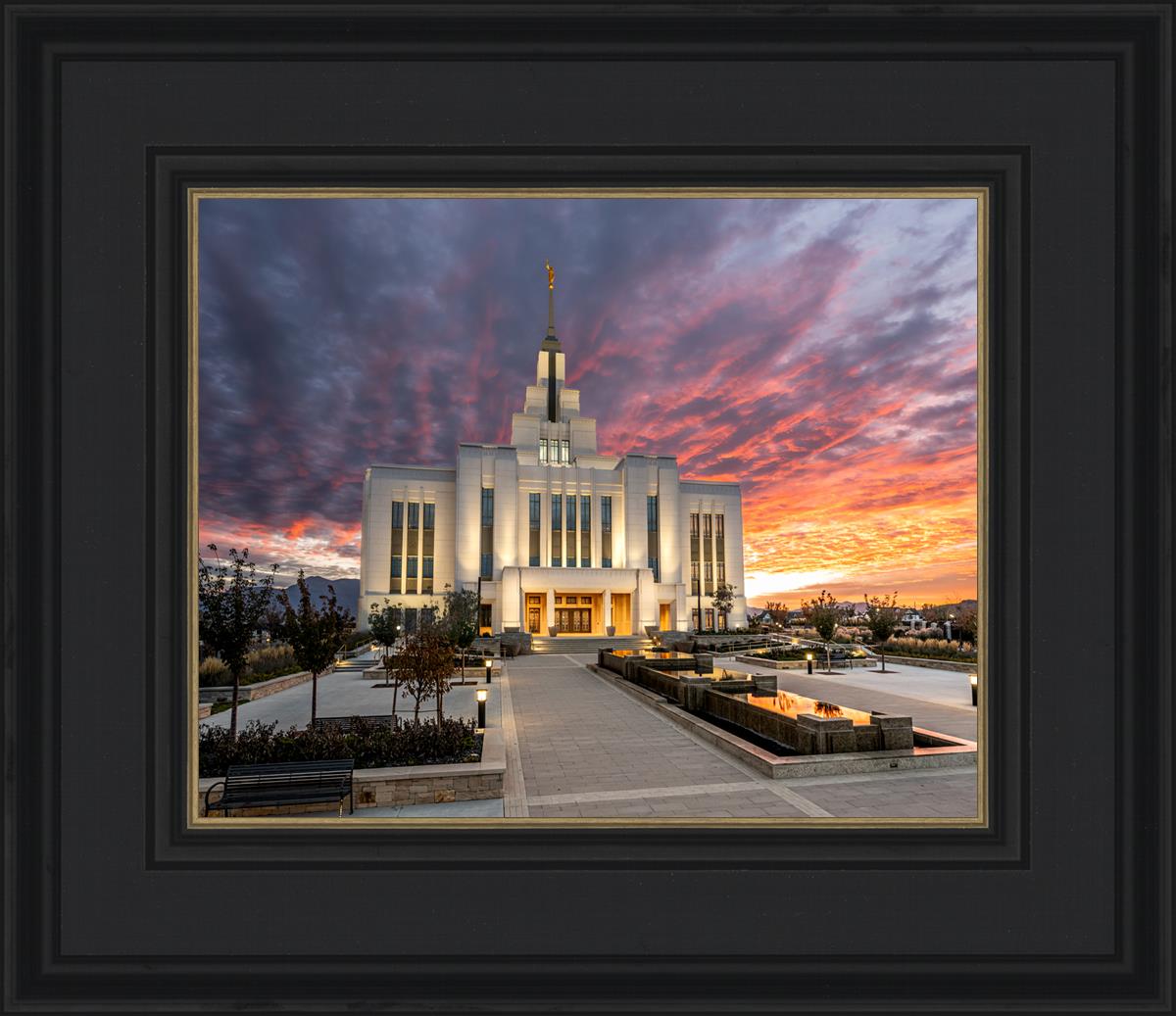 Saratoga Springs Utah Colorful Sunrise