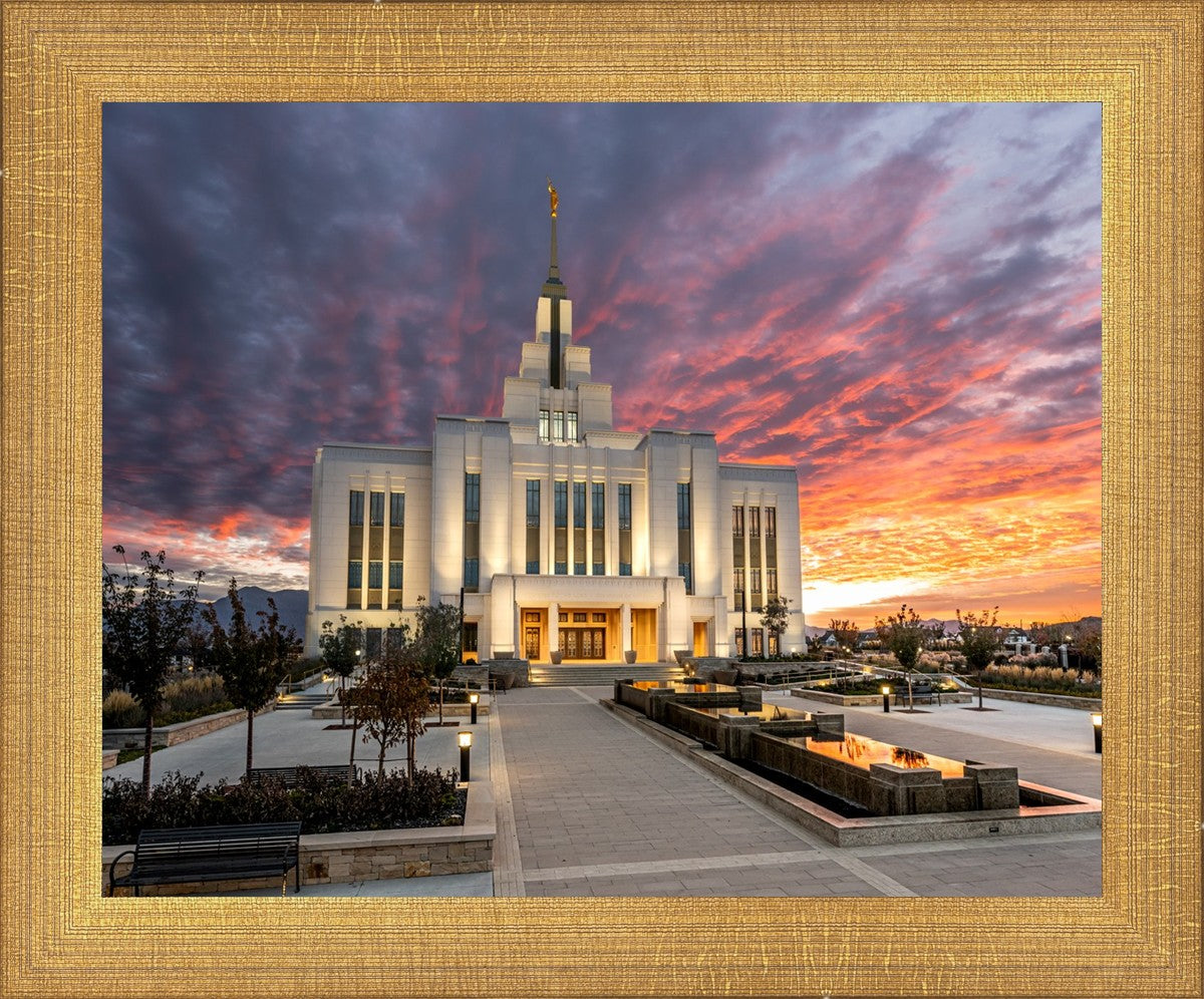 Saratoga Springs Utah Colorful Sunrise