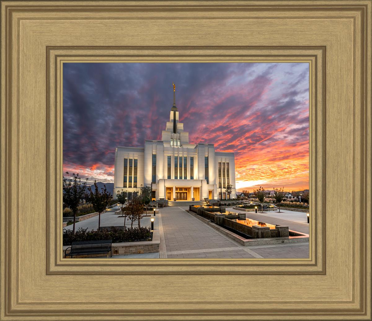 Saratoga Springs Utah Colorful Sunrise