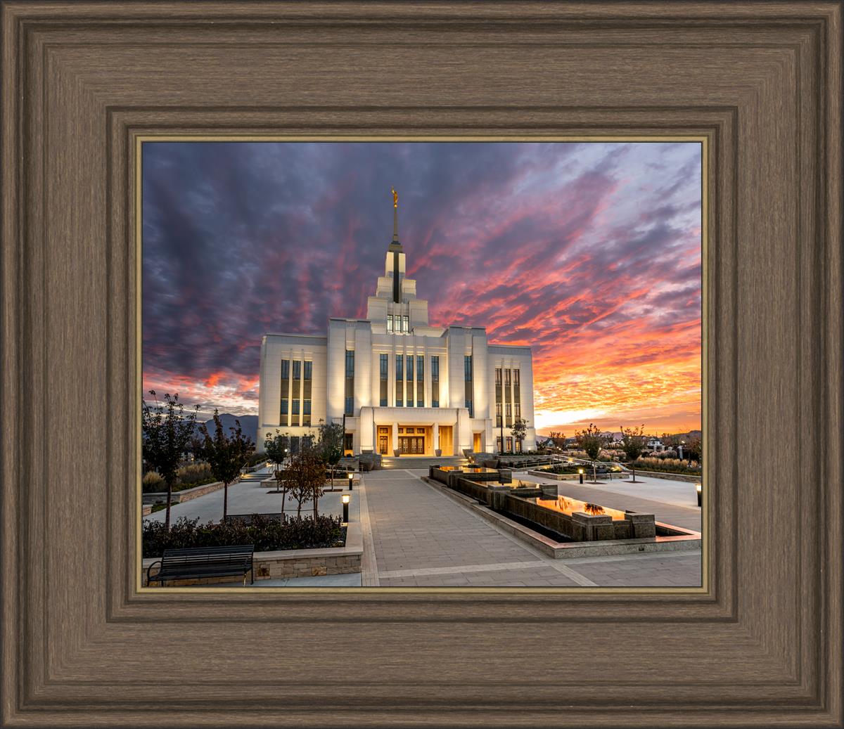 Saratoga Springs Utah Colorful Sunrise
