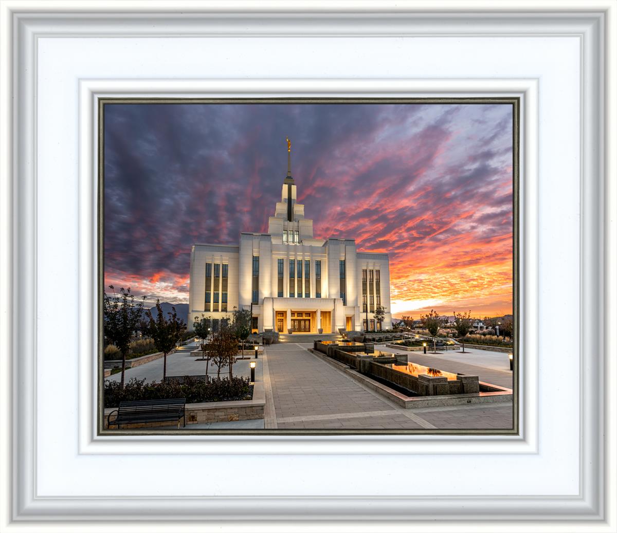 Saratoga Springs Utah Colorful Sunrise
