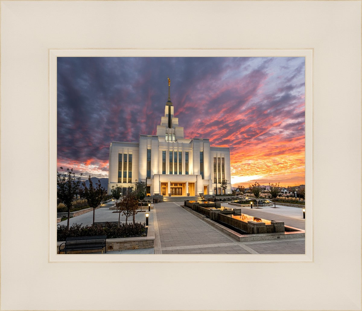 Saratoga Springs Utah Colorful Sunrise