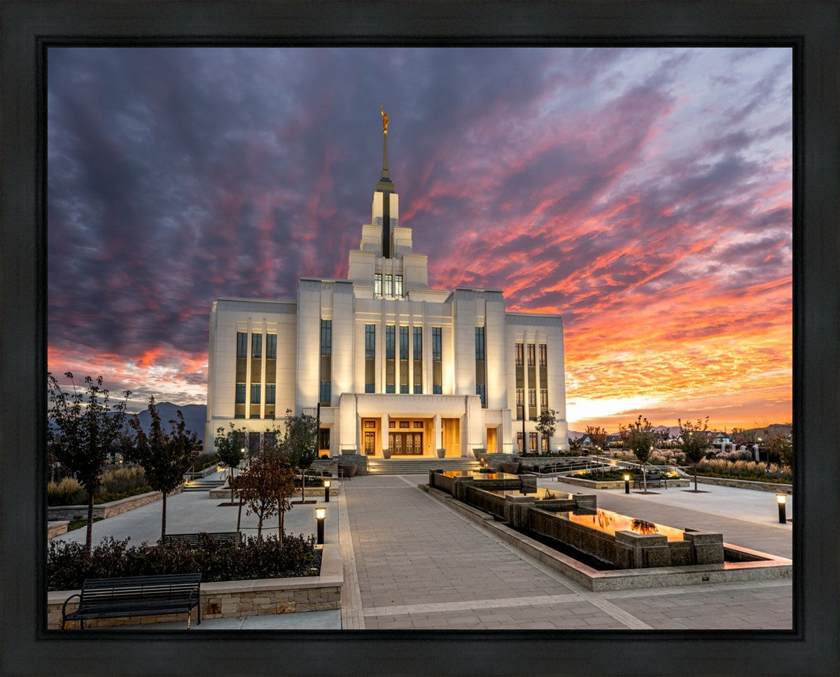 Saratoga Springs Utah Colorful Sunrise
