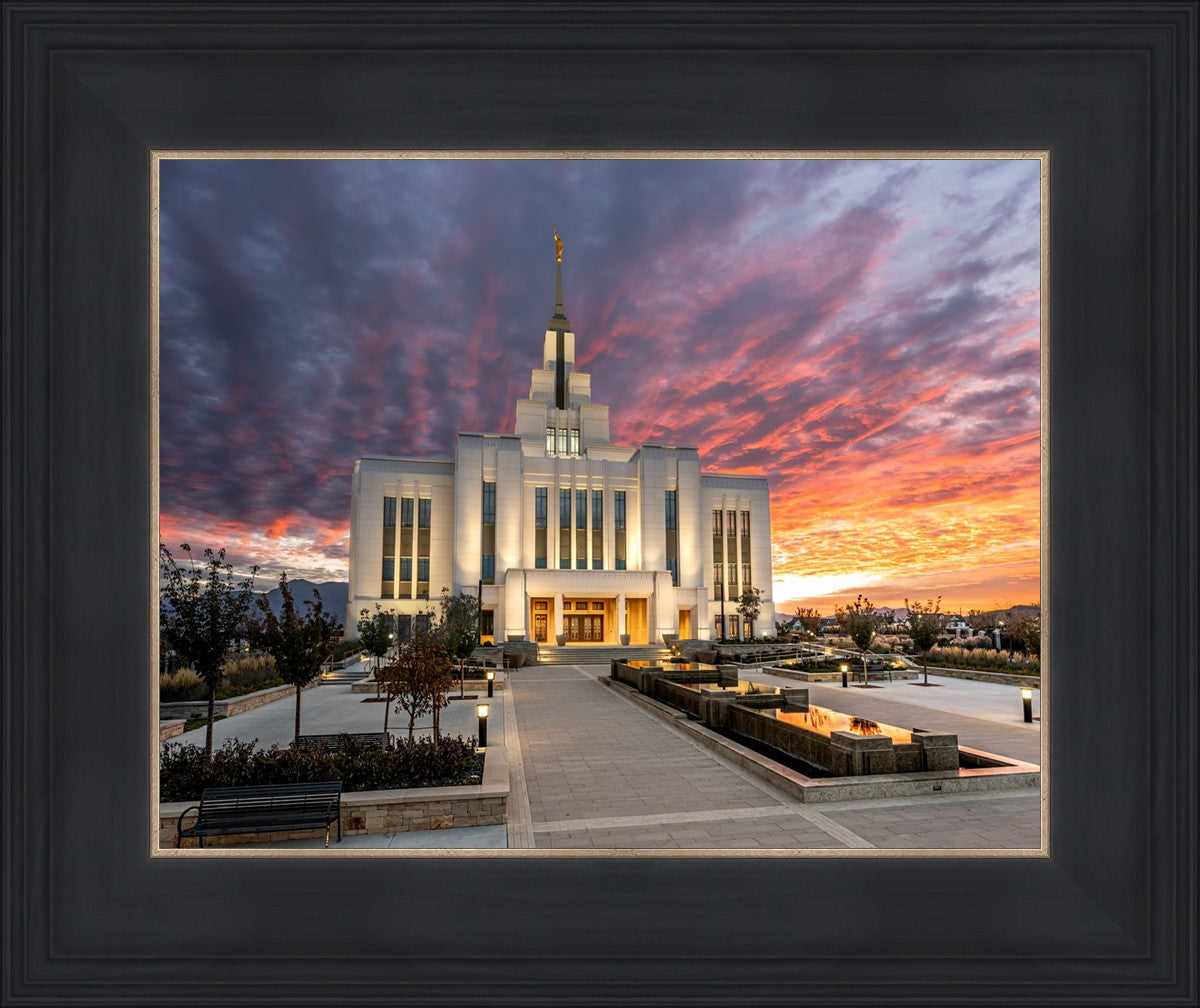 Saratoga Springs Utah Colorful Sunrise