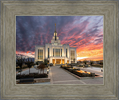 Saratoga Springs Utah Colorful Sunrise