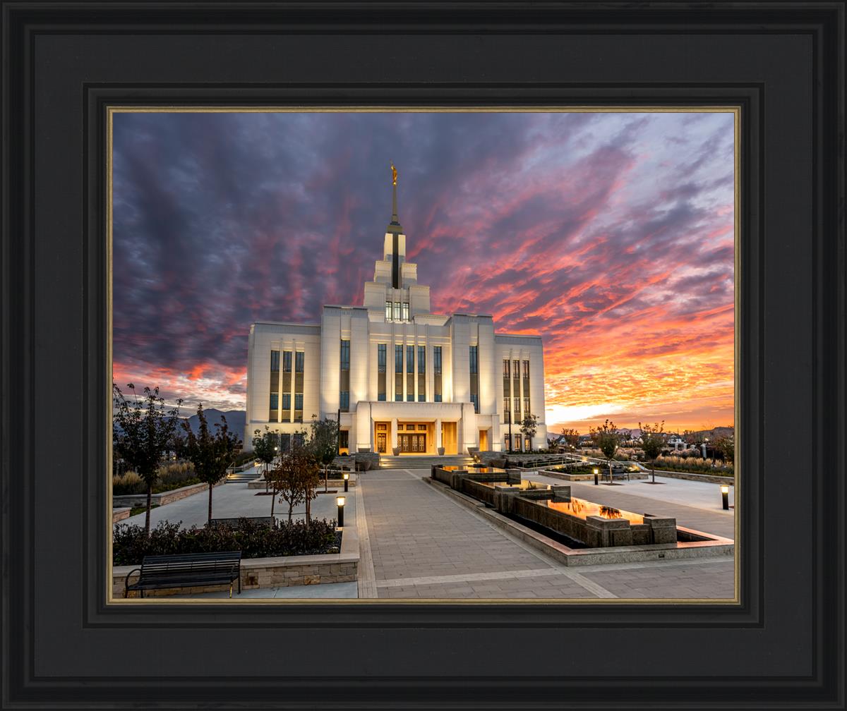 Saratoga Springs Utah Colorful Sunrise