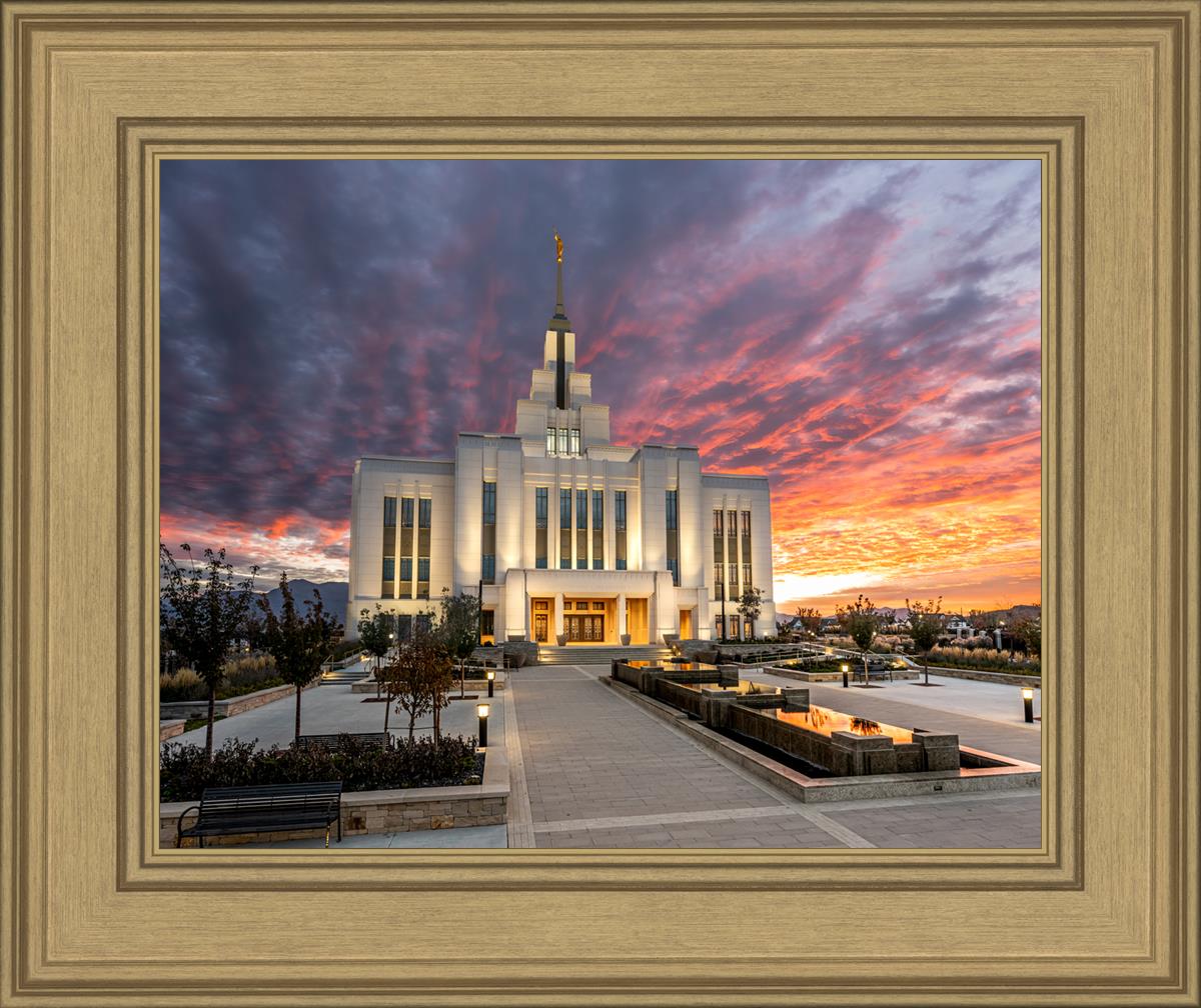 Saratoga Springs Utah Colorful Sunrise