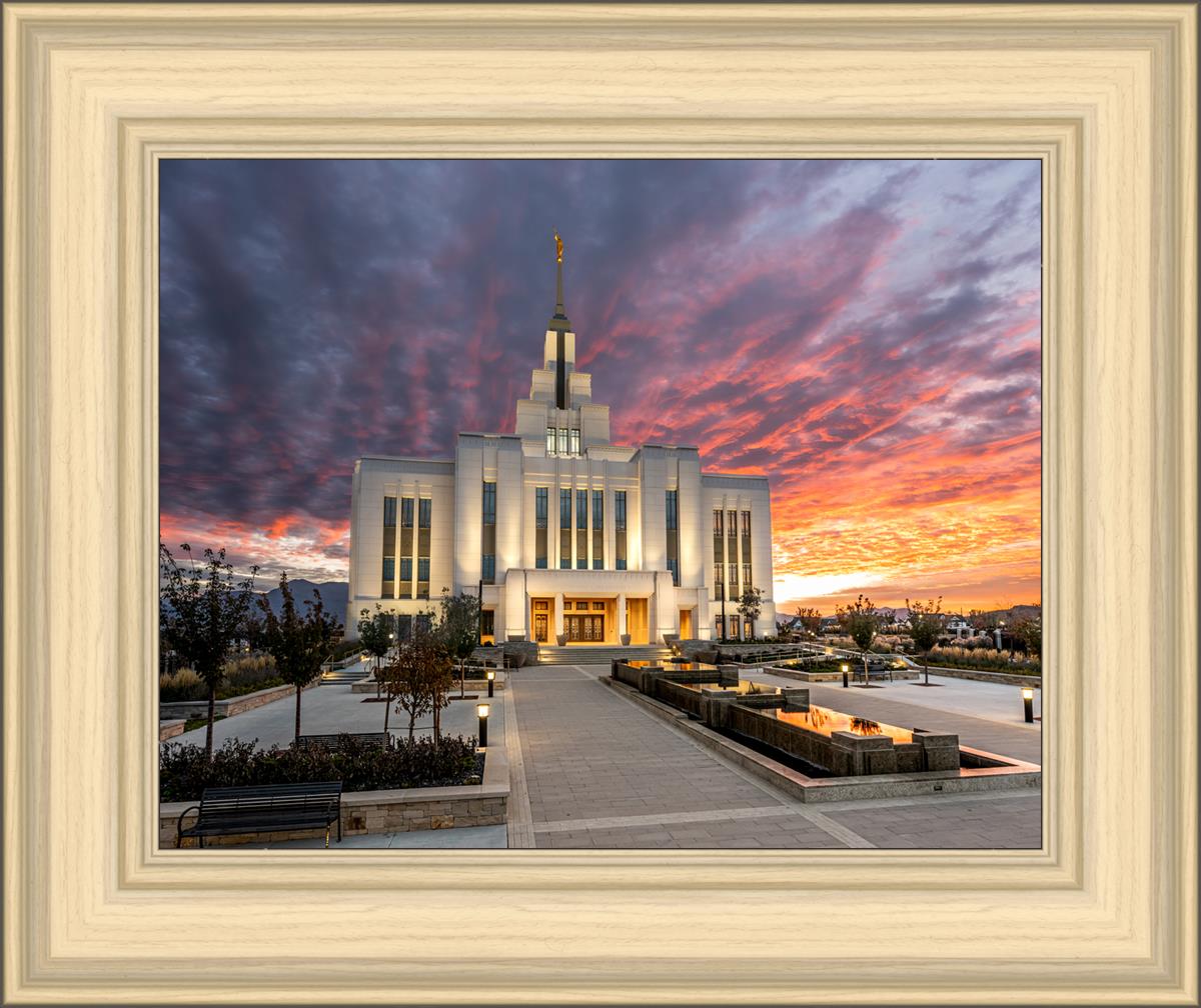 Saratoga Springs Utah Colorful Sunrise