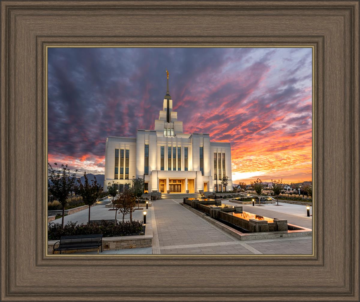 Saratoga Springs Utah Colorful Sunrise