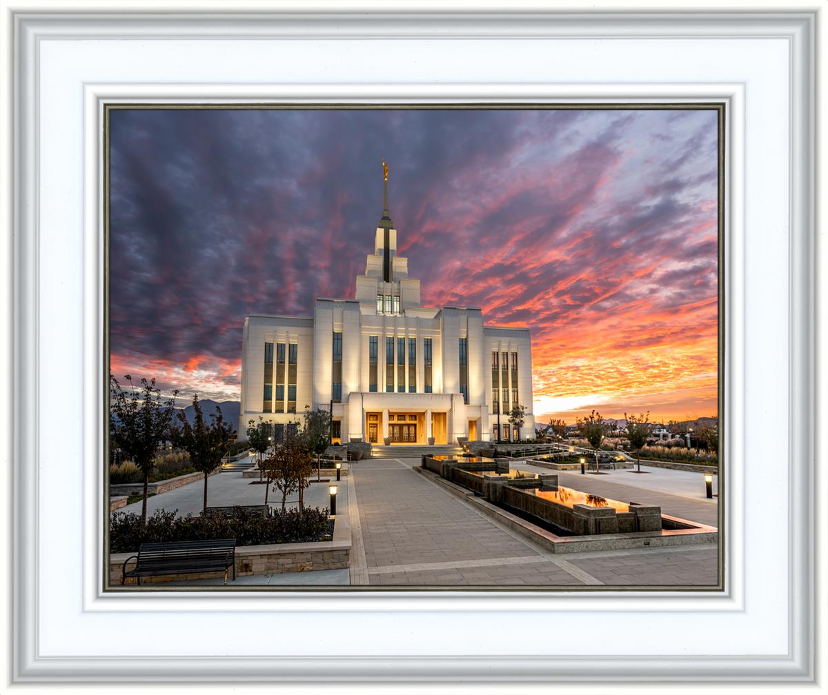 Saratoga Springs Utah Colorful Sunrise
