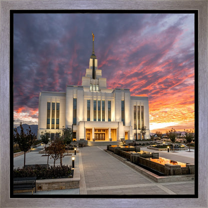 Saratoga Springs Utah Colorful Sunrise