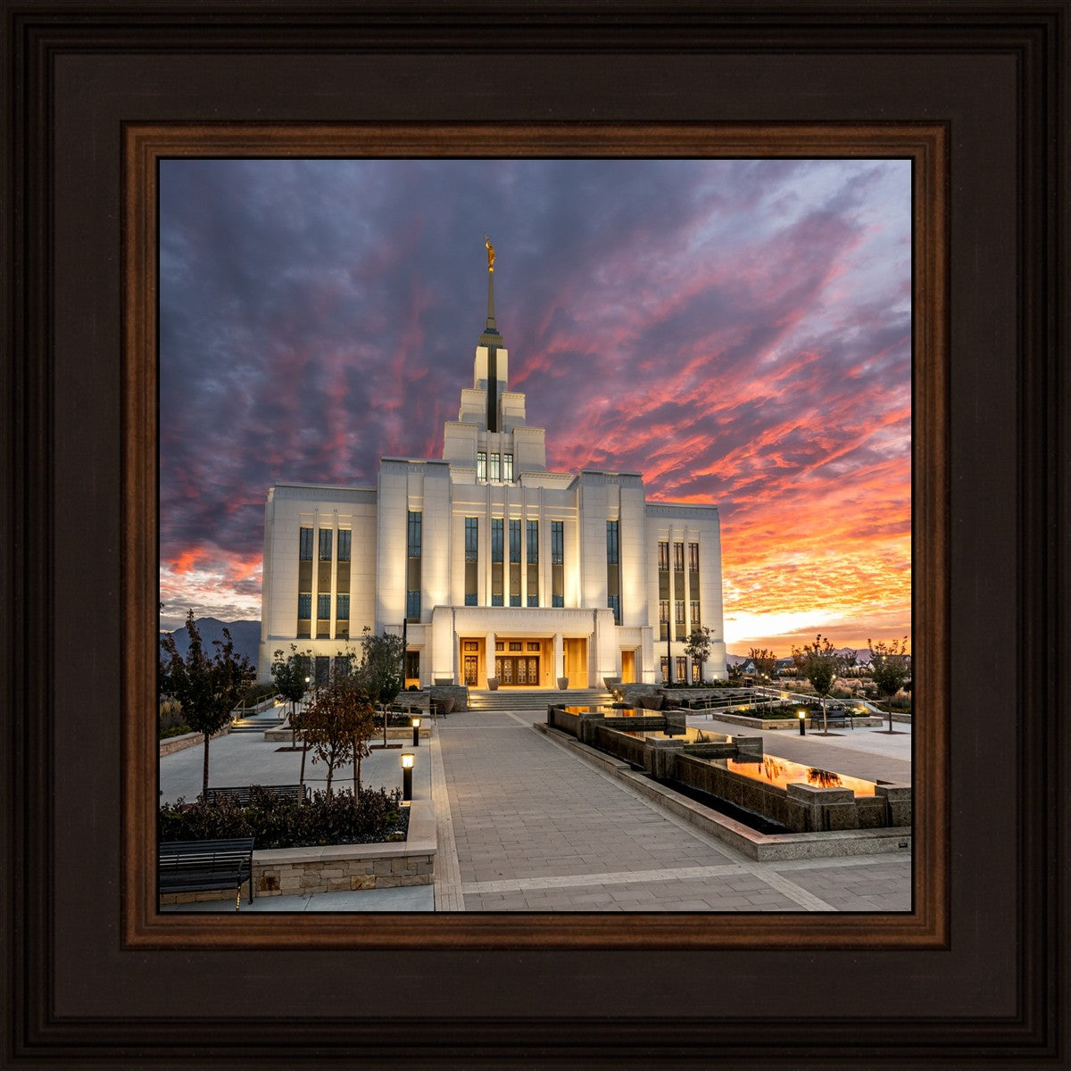 Saratoga Springs Utah Colorful Sunrise