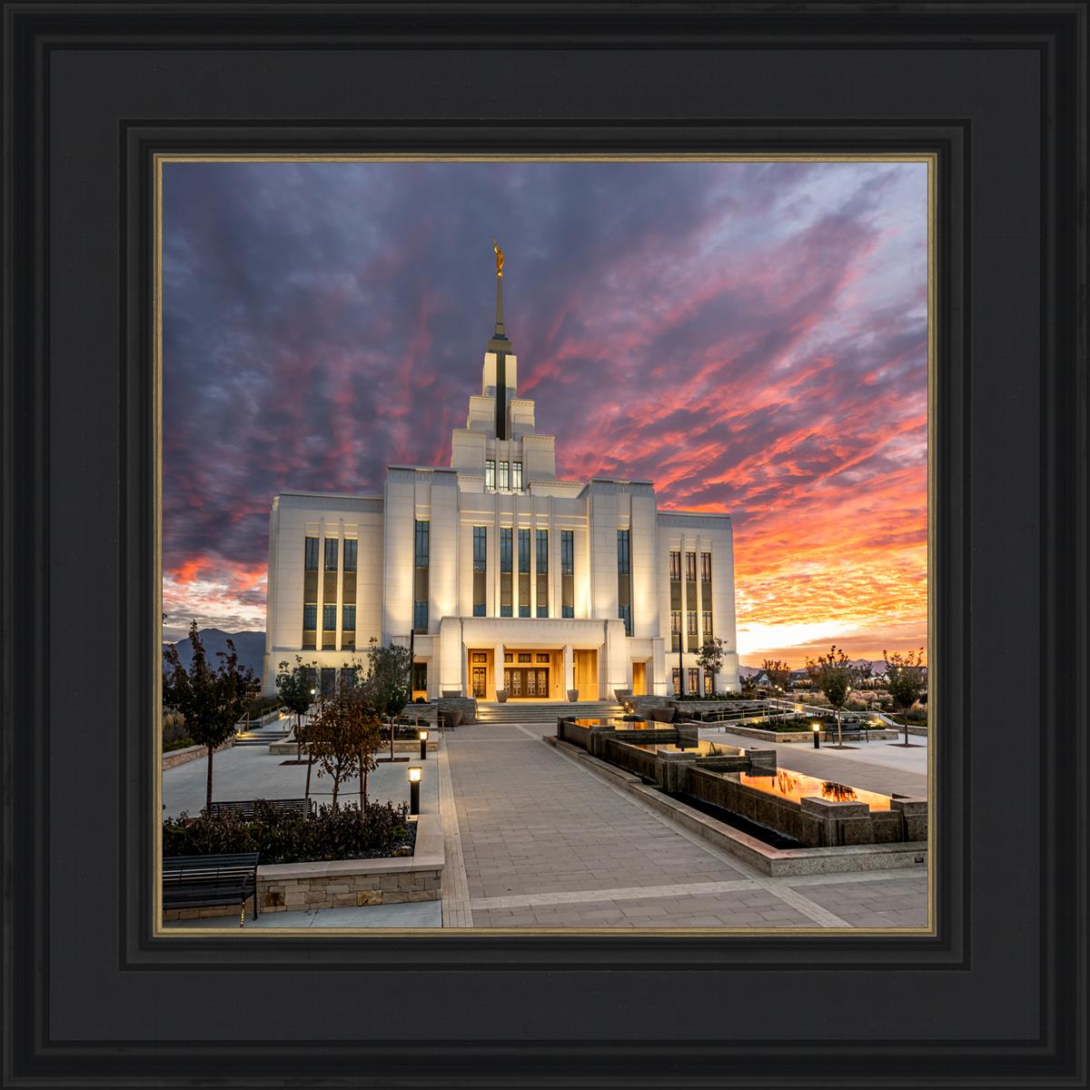 Saratoga Springs Utah Colorful Sunrise