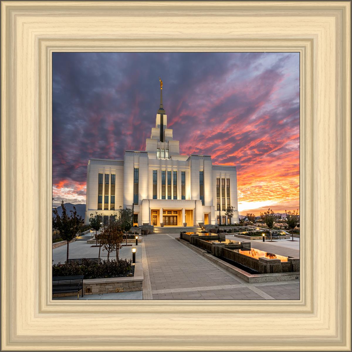 Saratoga Springs Utah Colorful Sunrise